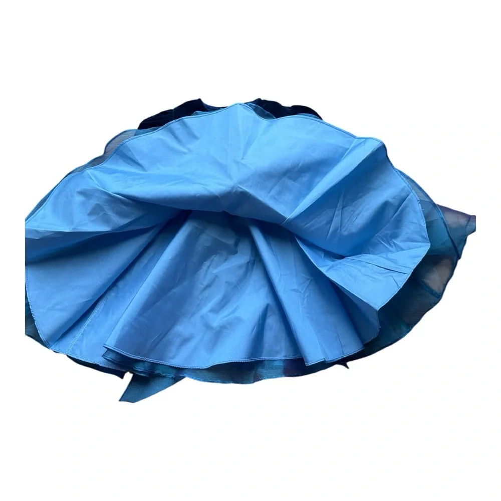 C.C.‎ & Me Vintage Party Tulle Bottom Blue Kids Dress with Bow Size 24 months